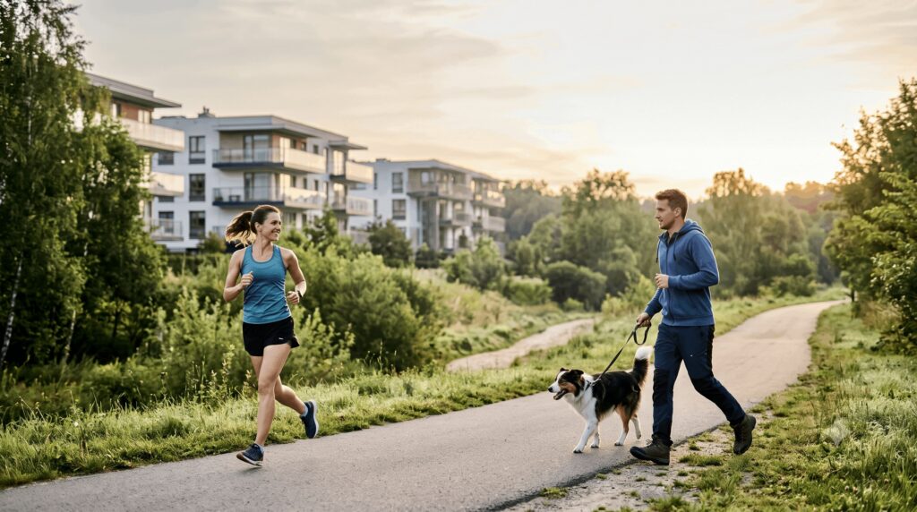 Gdzie na spacer z psem lub jogging? Mapa terenów rekreacyjnych wokół Osiedla Archipelag